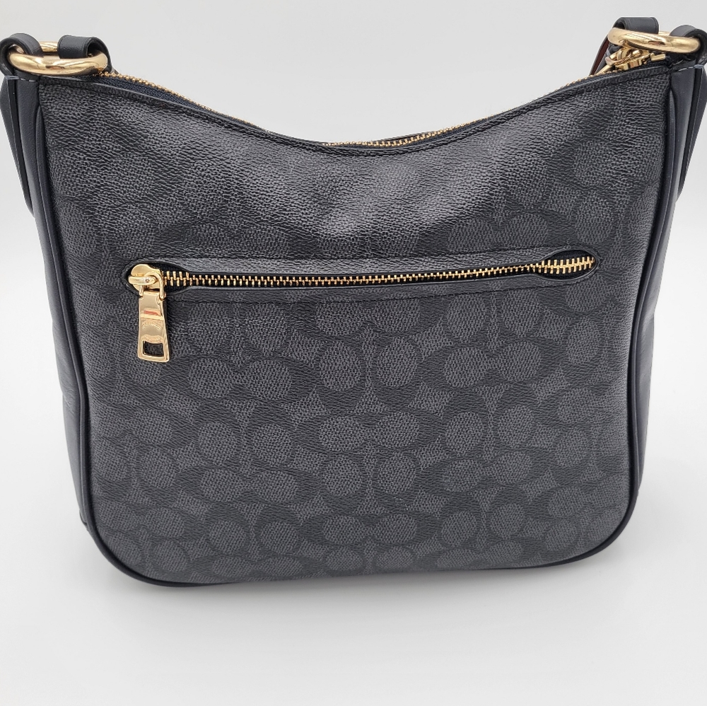 Coach Chaise Signature Crossbody In Navy, Euc Gem